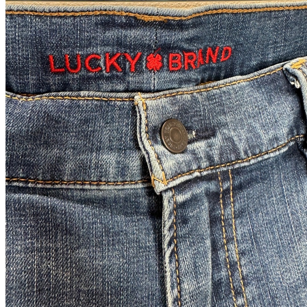 Lucky Brand 181 Relaxed Straight Blue Denim Jeans Mens 44x32 Medium Wash - Picture 5 of 10